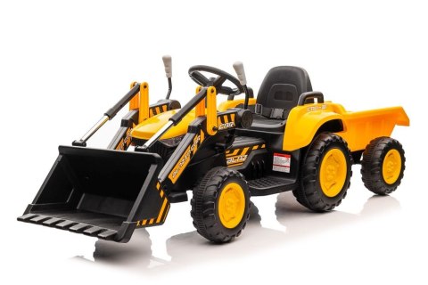 Traktor Na Akumulator Z łyżką BW-X002A Żółty LEAN CARS Traktor Na Akumulator Z łyżką BW-X002A Żółty LEAN CARS