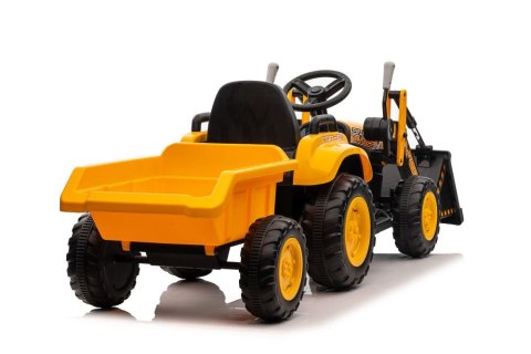 Traktor Na Akumulator Z łyżką BW-X002A Żółty LEAN CARS Traktor Na Akumulator Z łyżką BW-X002A Żółty LEAN CARS