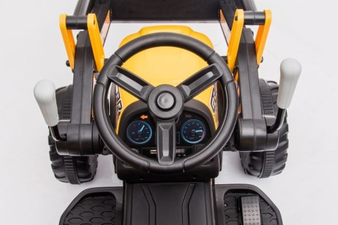 Traktor Na Akumulator Z łyżką BW-X002A Żółty LEAN CARS Traktor Na Akumulator Z łyżką BW-X002A Żółty LEAN CARS