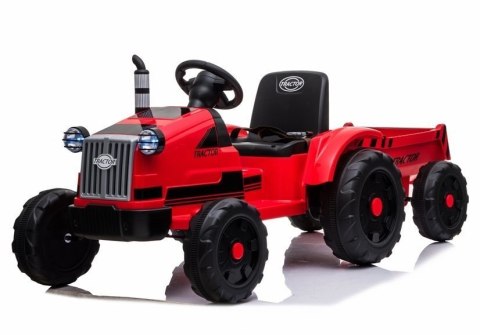 Traktor na Akumulator z Przyczepą CH9959 Czerwony LEAN CARS Traktor na Akumulator z Przyczepą CH9959 Czerwony LEAN CARS