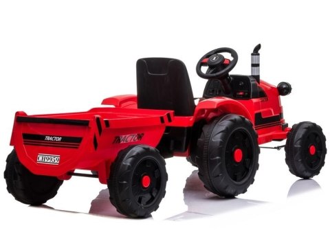 Traktor na Akumulator z Przyczepą CH9959 Czerwony LEAN CARS Traktor na Akumulator z Przyczepą CH9959 Czerwony LEAN CARS