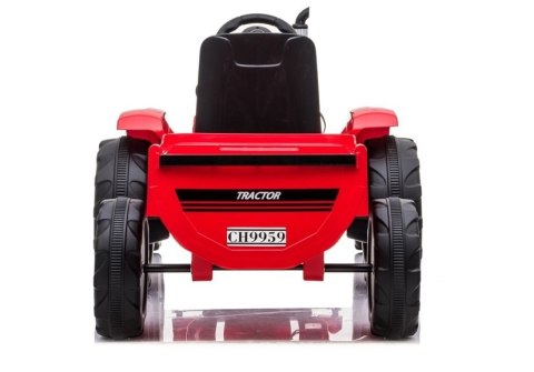Traktor na Akumulator z Przyczepą CH9959 Czerwony LEAN CARS Traktor na Akumulator z Przyczepą CH9959 Czerwony LEAN CARS