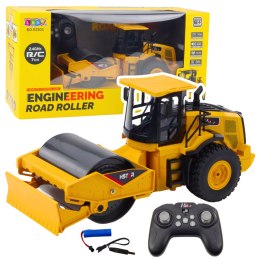 Walec Pojazd Budowlany Zdalnie Sterowany RC 7CH Żółty LEAN Toys