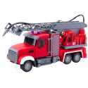 Wóz Samochód Strażacki Z Wysięgnikiem Funkcja Lania Wody 1:24 LEAN Toys