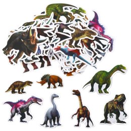 Zestaw Naklejek Dla Dzieci Z Dinozaurami 4-7cm 50szt LEAN TOYS