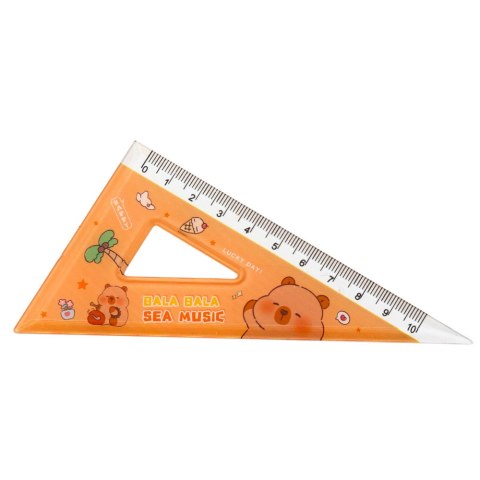 Zestaw Przybory Geometryczne Kapibara Linijka Kątomierz Ekierki 4el LEAN Zestaw Przybory Geometryczne Kapibara Linijka Kątomierz Ekierki 4el LEAN