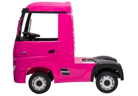 Auto Na Akumulator Mercedes Actros Różowy 4x4 LEAN CARS Auto Na Akumulator Mercedes Actros Różowy 4x4 LEAN CARS