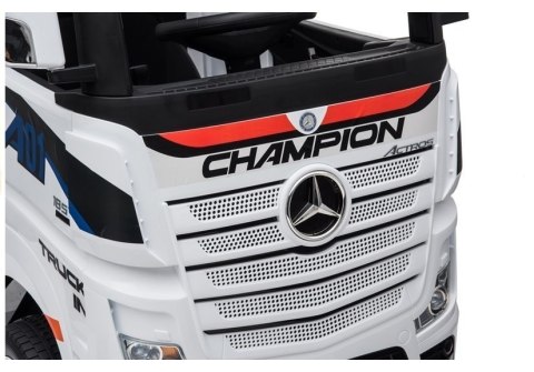 Auto na Akumulator Mercedes Actros Biały LEAN CARS Auto na Akumulator Mercedes Actros Biały LEAN CARS