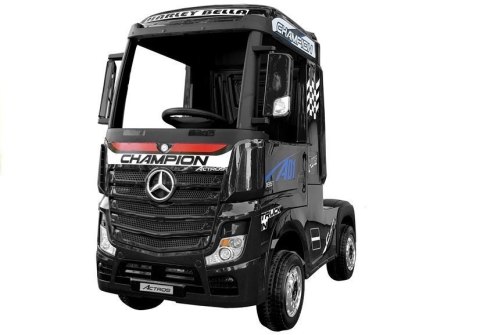 Auto na Akumulator Mercedes Actros Czarny Lakierowany MP4 LEAN CARS Auto na Akumulator Mercedes Actros Czarny Lakierowany MP4 LEAN CARS