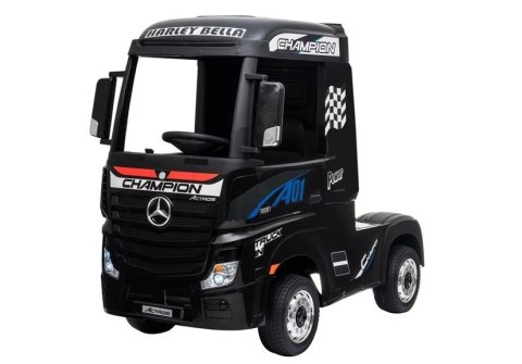 Auto na Akumulator Mercedes Actros Czarny Lakierowany MP4 LEAN CARS Auto na Akumulator Mercedes Actros Czarny Lakierowany MP4 LEAN CARS