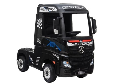 Auto na Akumulator Mercedes Actros Czarny Lakierowany MP4 LEAN CARS Auto na Akumulator Mercedes Actros Czarny Lakierowany MP4 LEAN CARS