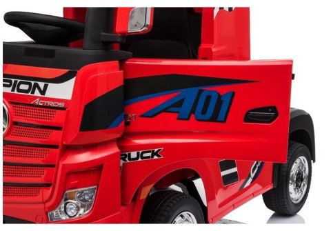 Auto na Akumulator Mercedes Actros Czerwone LEAN CARS Auto na Akumulator Mercedes Actros Czerwone LEAN CARS