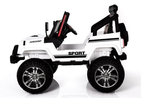 Auto na Akumulator S2388 Jeep Biały 4x45W LEAN CARS Auto na Akumulator S2388 Jeep Biały 4x45W LEAN CARS