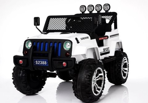 Auto na Akumulator S2388 Jeep Biały 4x45W LEAN CARS Auto na Akumulator S2388 Jeep Biały 4x45W LEAN CARS