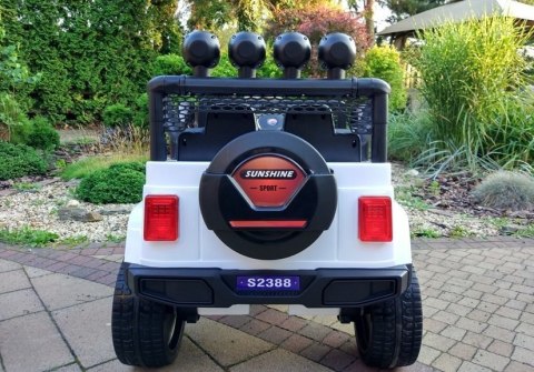 Auto na Akumulator S2388 Jeep Biały 4x45W LEAN CARS Auto na Akumulator S2388 Jeep Biały 4x45W LEAN CARS