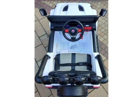 Auto na Akumulator S2388 Jeep Biały 4x45W LEAN CARS Auto na Akumulator S2388 Jeep Biały 4x45W LEAN CARS