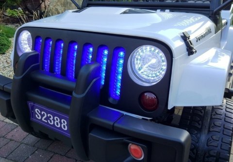 Auto na Akumulator S2388 Jeep Biały 4x45W LEAN CARS Auto na Akumulator S2388 Jeep Biały 4x45W LEAN CARS