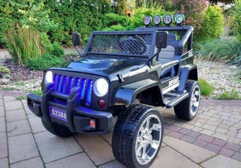Auto na Akumulator S2388 Jeep Czarny 4x45W LEAN CARS Auto na Akumulator S2388 Jeep Czarny 4x45W LEAN CARS
