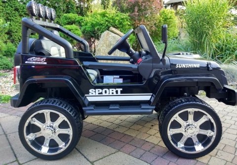 Auto na Akumulator S2388 Jeep Czarny 4x45W LEAN CARS Auto na Akumulator S2388 Jeep Czarny 4x45W LEAN CARS