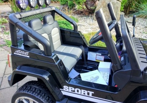 Auto na Akumulator S2388 Jeep Czarny 4x45W LEAN CARS Auto na Akumulator S2388 Jeep Czarny 4x45W LEAN CARS
