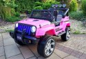 Auto na Akumulator S2388 Jeep Różowy 4x45W LEAN CARS