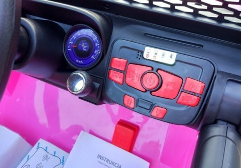 Auto na Akumulator S2388 Jeep Różowy 4x45W LEAN CARS Auto na Akumulator S2388 Jeep Różowy 4x45W LEAN CARS
