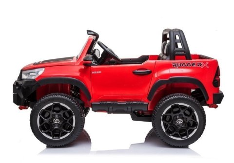 Auto na Akumulator Toyota Hilux Czerwony Lakierowany LEAN CARS Auto na Akumulator Toyota Hilux Czerwony Lakierowany LEAN CARS