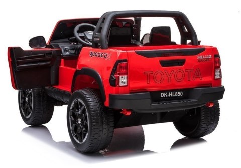 Auto na Akumulator Toyota Hilux Czerwony Lakierowany LEAN CARS Auto na Akumulator Toyota Hilux Czerwony Lakierowany LEAN CARS
