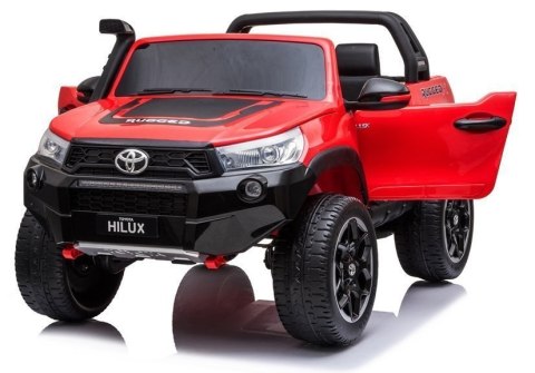 Auto na Akumulator Toyota Hilux Czerwony Lakierowany LEAN CARS Auto na Akumulator Toyota Hilux Czerwony Lakierowany LEAN CARS