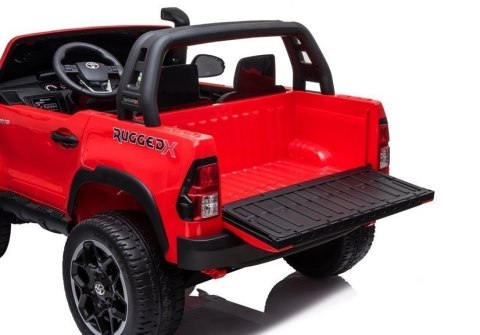 Auto na Akumulator Toyota Hilux Czerwony Lakierowany LEAN CARS Auto na Akumulator Toyota Hilux Czerwony Lakierowany LEAN CARS