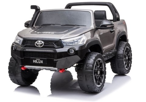 Auto na Akumulator Toyota Hilux Srebrny Lakierowany LEAN CARS Auto na Akumulator Toyota Hilux Srebrny Lakierowany LEAN CARS