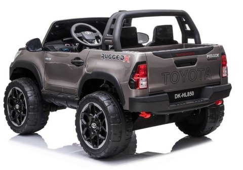Auto na Akumulator Toyota Hilux Srebrny Lakierowany LEAN CARS Auto na Akumulator Toyota Hilux Srebrny Lakierowany LEAN CARS
