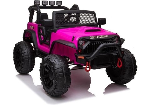 Auto na akumulator Jeep JC666 Różowy LEAN CARS Auto na akumulator Jeep JC666 Różowy LEAN CARS