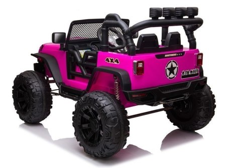 Auto na akumulator Jeep JC666 Różowy LEAN CARS Auto na akumulator Jeep JC666 Różowy LEAN CARS