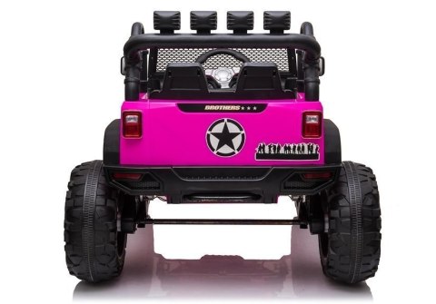 Auto na akumulator Jeep JC666 Różowy LEAN CARS Auto na akumulator Jeep JC666 Różowy LEAN CARS