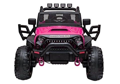 Auto na akumulator Jeep JC666 Różowy Lakierowany LEAN CARS Auto na akumulator Jeep JC666 Różowy Lakierowany LEAN CARS