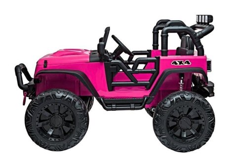Auto na akumulator Jeep JC666 Różowy Lakierowany LEAN CARS Auto na akumulator Jeep JC666 Różowy Lakierowany LEAN CARS