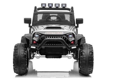 Auto na akumulator Jeep JC666 Srebrny Lakierowany LEAN CARS Auto na akumulator Jeep JC666 Srebrny Lakierowany LEAN CARS