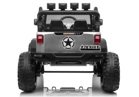 Auto na akumulator Jeep JC666 Srebrny Lakierowany LEAN CARS Auto na akumulator Jeep JC666 Srebrny Lakierowany LEAN CARS
