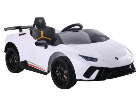 Auto na akumulator Lamborghini Huracan Białe LEAN CARS Auto na akumulator Lamborghini Huracan Białe LEAN CARS