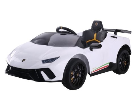 Auto na akumulator Lamborghini Huracan Białe LEAN CARS Auto na akumulator Lamborghini Huracan Białe LEAN CARS