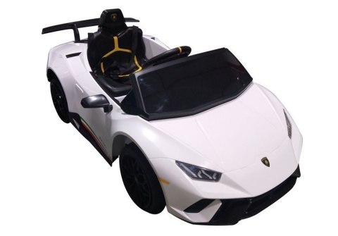 Auto na akumulator Lamborghini Huracan Białe LEAN CARS Auto na akumulator Lamborghini Huracan Białe LEAN CARS