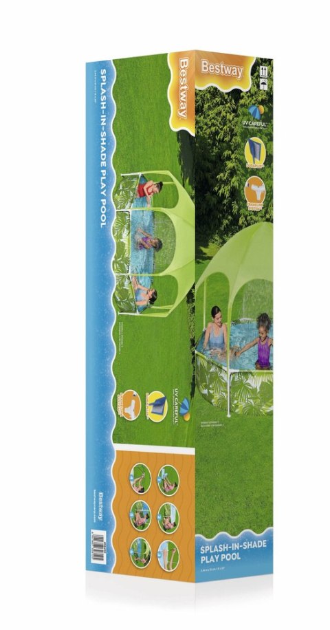 Basen Ogrodowy Stelażowy Dla Dzieci 244 cm x 51 cm Bestway 56432 Zielony Bestway Basen Ogrodowy Stelażowy Dla Dzieci 244 cm x 51 cm Bestway 56432 Zielony Bestway