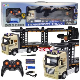 Ciężarówka Lora Laweta Zdalnie Sterowana RC Światła Dźwięki 1:24 LEAN Toys
