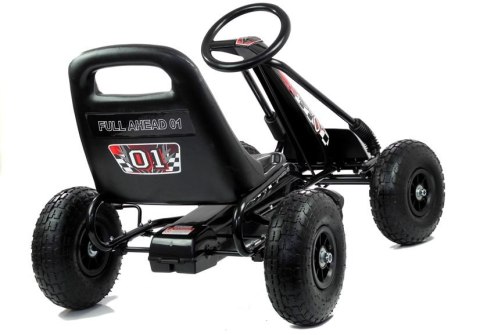 Gokart Czarny A-15 Pompowane Koła LEAN CARS Gokart Czarny A-15 Pompowane Koła LEAN CARS