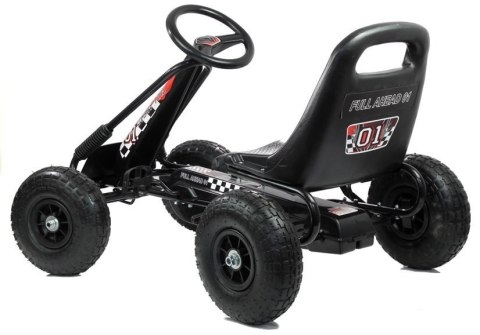 Gokart Czarny A-15 Pompowane Koła LEAN CARS Gokart Czarny A-15 Pompowane Koła LEAN CARS