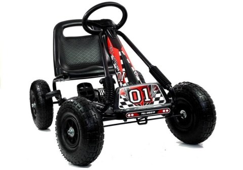 Gokart Czarny A-15 Pompowane Koła LEAN CARS Gokart Czarny A-15 Pompowane Koła LEAN CARS