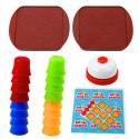 Gra Zręcznościowa 2w1 Mole Maze Szybkie Kubeczki Kółko i Krzyżyk LEAN Toys