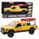 Samochód Terenowy Transport Kajaków Światła Dźwięki Żółty LEAN Toys