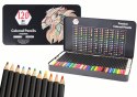 Zestaw Kredek Premium 120szt. Różne Odcienie Lista Kolorów LEAN